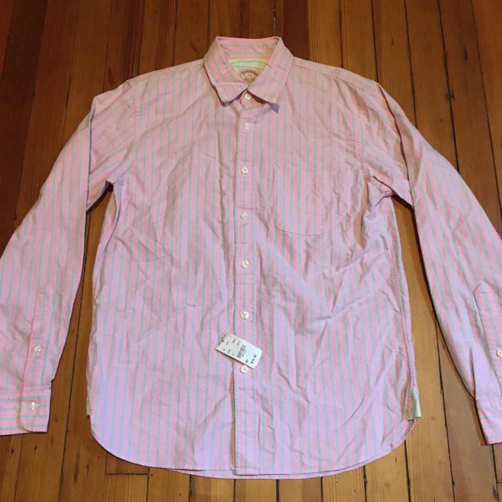 NWT Brooks Brothers M button-down shirt pink